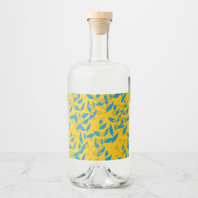 Etiqueta Para Botella De Licor hoja (Anverso)