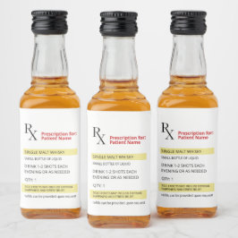 Etiqueta Para Botella De Licor Humor divertido Novedad Rx RecetaEtiqueta