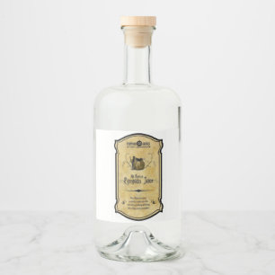 Etiqueta Para Botella De Licor Jugo de calabaza
