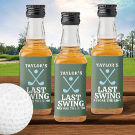 Etiqueta Para Botella De Licor La Última Swing Antes Del Bachiller En Golf Ring