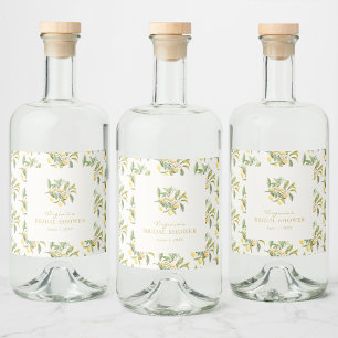 Etiqueta Para Botella De Licor Limoncello