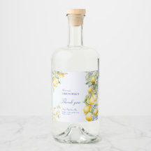 Limoncello Casero Azulejo Mediterráneo Gracias
