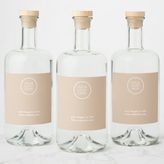 Etiqueta Para Botella De Licor Logotipo mínimo simple de la empresa | Corporativa