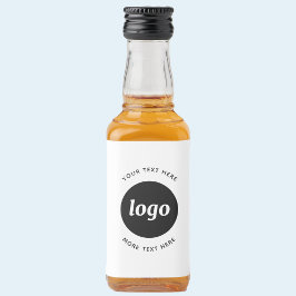 Etiqueta Para Botella De Licor Logotipo simple con promoción de negocios de texto