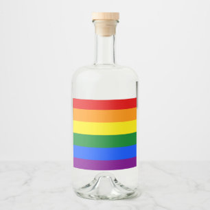 Etiqueta Para Botella De Licor Los colores del arcoiris
