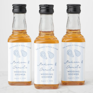 Etiqueta Para Botella De Licor Los Favores de la Ducha de Boda 'El Mundo es su Os