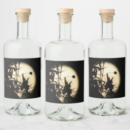 Etiqueta Para Botella De Licor Luz de luna