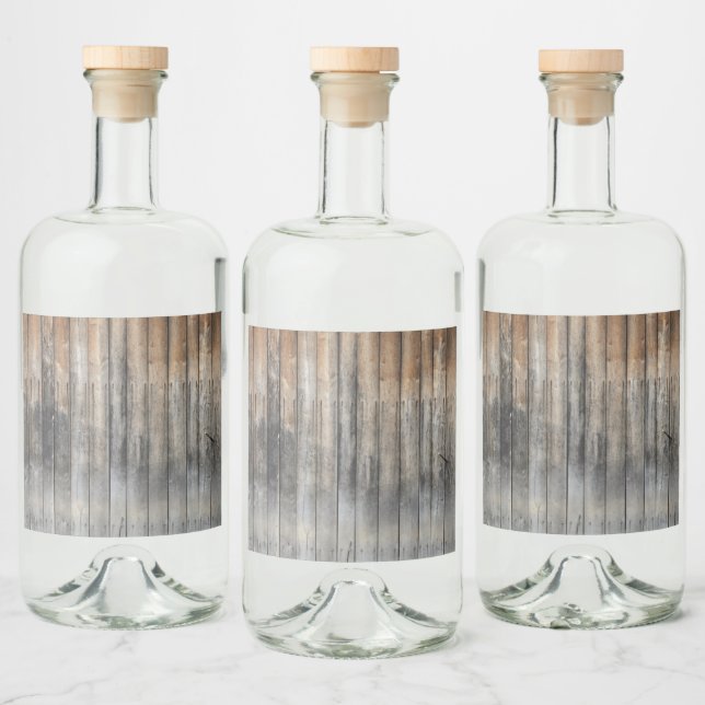 Etiqueta Para Botella De Licor madera vieja (Botellas)