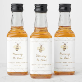 Etiqueta Para Botella De Licor Mamá Para Apostar A Baby Shower Favor De La Miel