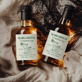 Etiqueta Para Botella De Licor Margaritas y Matrimonia Bachelorette Weekend