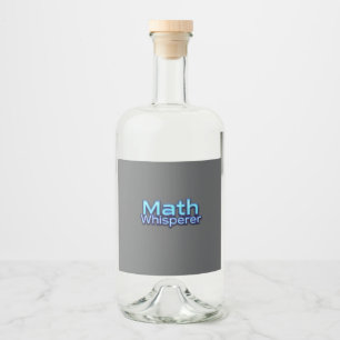 Etiqueta Para Botella De Licor Math Whispere