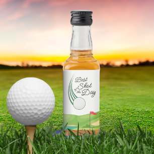 Etiqueta Para Botella De Licor Mejor disparo del día Favor de golf