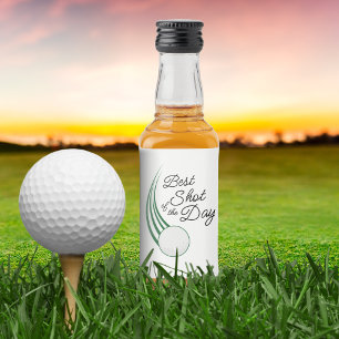 Etiqueta Para Botella De Licor Mejor disparo del día Favor de Golf