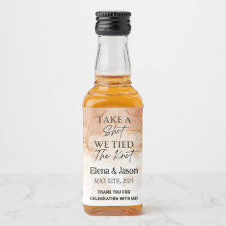 Etiqueta Para Botella De Licor Mini Whiskey Botlle Label - Liquor Label - Wedding