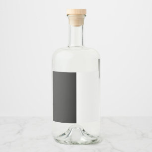 Etiqueta Para Botella De Licor mitad blanca mitad negra, mitad negra mitad blanca