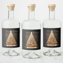 Moderno y elegante árbol de Navidad dorado