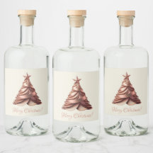 Moderno y elegante árbol de Navidad Rosa oro