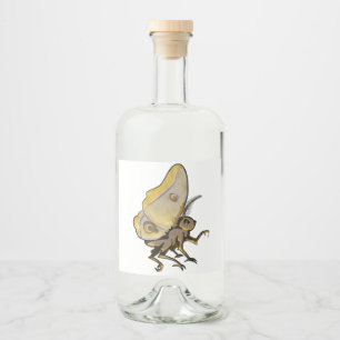 Etiqueta Para Botella De Licor Moth