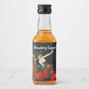 Etiqueta Para Botella De Licor MUJER CON FRANCOTIRAS Art Nouveau