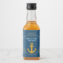 Etiqueta Para Botella De Licor Nautical Bachelor Party