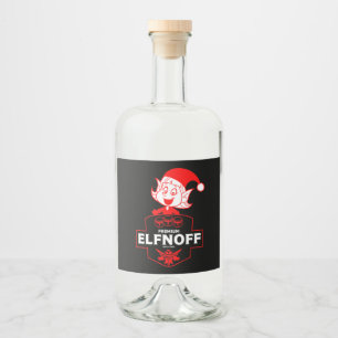 Etiqueta Para Botella De Licor Navidades divertidos Vodka
