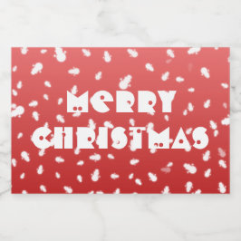 Etiqueta Para Botella De Licor Navidades Snowman