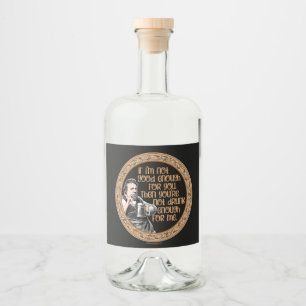 Etiqueta Para Botella De Licor No Estás lo Bastante Borracha para Mí