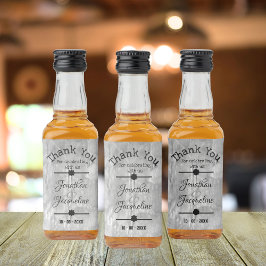 Etiqueta Para Botella De Licor Personalice Gracias Por Celebrar Con Nosotros Mini