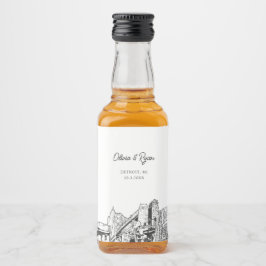 Etiqueta Para Botella De Licor Personalizado de regalo de bienvenida de la fiesta