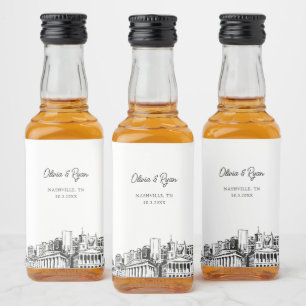 Etiqueta Para Botella De Licor Personalizado de regalo de bienvenida de la fiesta