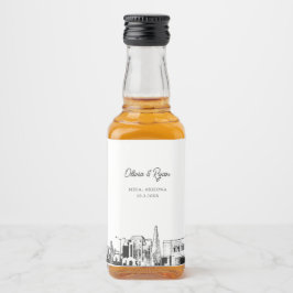 Etiqueta Para Botella De Licor Personalizado de regalo de bienvenida del Partido 