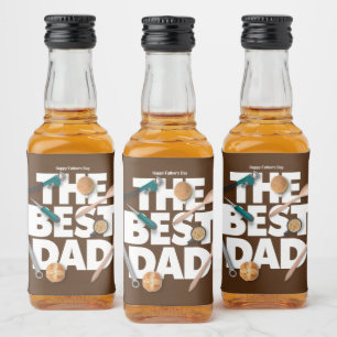 Etiqueta Para Botella De Licor Personalizar el feliz día del padre   El mejor pap