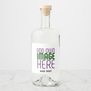 ETIQUETA PARA BOTELLA DE LICOR PLANTILLA DE TEXTO DE IMAGEN BLANCA SIMPLE EDITABL