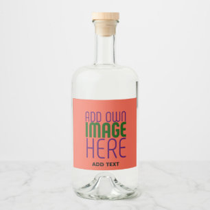 ETIQUETA PARA BOTELLA DE LICOR PLANTILLA DE TEXTO DE IMAGEN ROJA DE TOMATE EDITAB