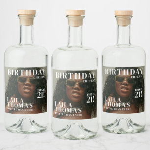 Etiqueta Para Botella De Licor Portada de revista personalizada para fiesta de cu