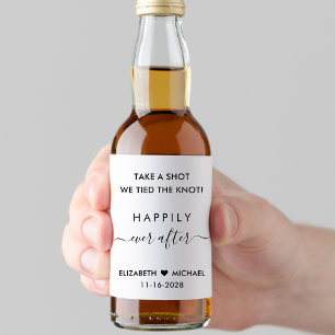 Etiqueta Para Botella De Licor Recuerdo de boda Felices para Siempre