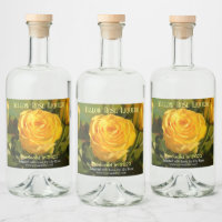 Rosa amarilla personalizada