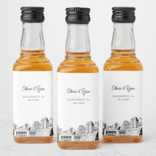 Etiqueta Para Botella De Licor Sacramento Party Favor Bienvenida Personalizado Re