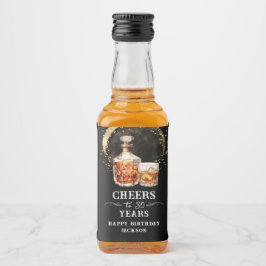 Etiqueta Para Botella De Licor Saludos a 30 años Whiskey