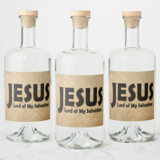 Etiqueta Para Botella De Licor Salvación del Señor Jesús