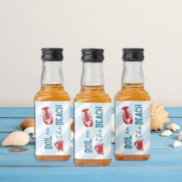Etiqueta Para Botella De Licor Seafood Boil Bachelorette Party
