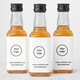 Etiqueta Para Botella De Licor Sencillo logo de personalizado minimalista elegant