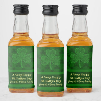 Etiqueta Para Botella De Licor Shamrock