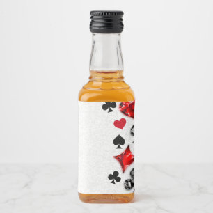 Etiqueta Para Botella De Licor Tarjeta de juego de jugador de póquer se adapta a 