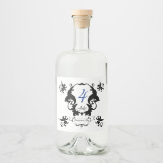 Etiqueta Para Botella De Licor Tarjeta de saludo del Día de la Independencia de E