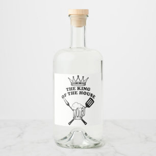 Etiqueta Para Botella De Licor The King of the House