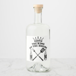 Etiqueta Para Botella De Licor The King of the House Beer
