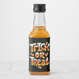 Etiqueta Para Botella De Licor Truco o trato Personalizado de Halloween