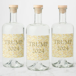 ETIQUETA PARA BOTELLA DE LICOR TRUMP 2024