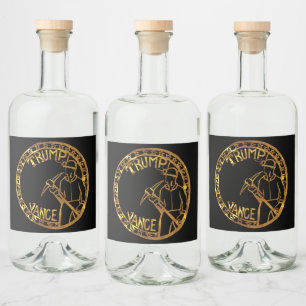 ETIQUETA PARA BOTELLA DE LICOR TRUMP 2024